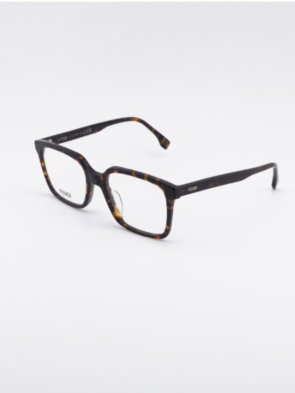 Fendi FE50032I 052 Eyeglasses Havana 53mm Square Frame